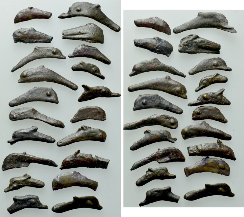 20 pieces of Olbian dolphin-money. 

Obv: .
Rev: .

. 

Condition: See pi...