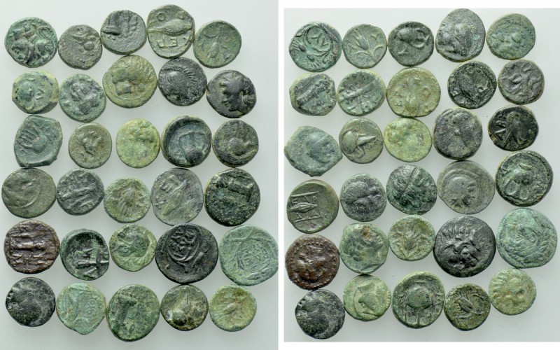 30 Greek Coins. 

Obv: .
Rev: .

. 

Condition: See picture.

Weight: g...