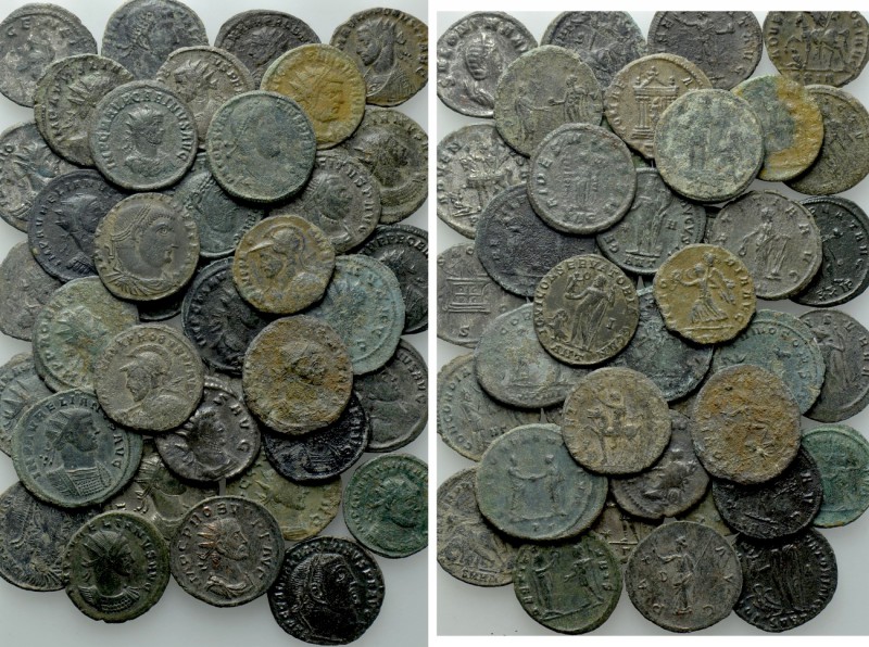41 Late Roman Coins; Mostly Antoniniani. 

Obv: .
Rev: .

. 

Condition: ...