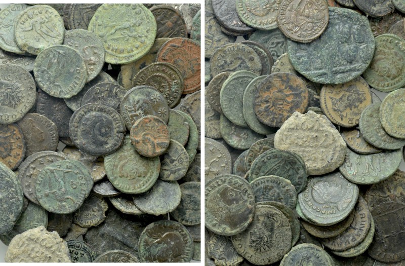 Circa 95 Late Roman and Byzantine Coins. 

Obv: .
Rev: .

. 

Condition: ...