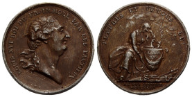 Königreich und Republik / Kingdom and Republic
Louis XVI. 1774-1792 Medaille / Medal 1793 30.0 mm. Moderne Prägung. 11.62 g. Schön / Fine.