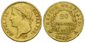 Königreich und Republik / Kingdom and Republic
I. Kaiserreich. Napoleon I. 1804-1815 20 Francs 1812 21.0 mm. Gold 0.900. Friedberg 515. 6.42 g. Sehr ...