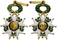 Königreich und Republik / Kingdom and Republic
 1870 80x59mm. Gold. Orden Der Ehrenlegion. III (Kommandant). Republik. Gold und Emaille. Honneur et P...