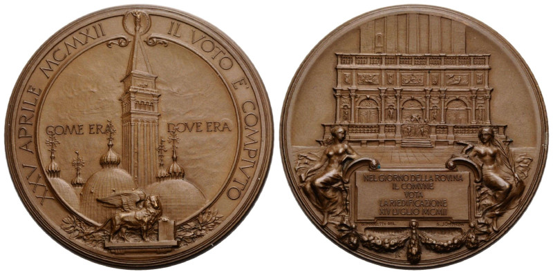 Venedig / Veneto / Venice
 Bronzemedaille / Bronze medal 1912 43.0 mm. Wiederer...