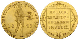 Königreich der Niederlande / Kingdom of the Netherlands / Kingdom of the Netherlands
Wilhelm III. 1849-1890 Dukat 1849 21.0 mm. Gold. Friedberg 344. ...