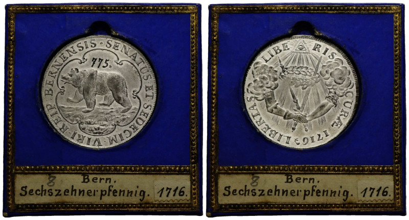 Bern / Berne Stadt und Kanton / City and canton
 Sechszehnerpfennig (Museum Kop...