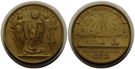 Medaillen / Medals Genf / Geneva / Genève
 Messingmedaille / Brass medal 1942 54.4 mm. 2000 Jahre Genfer Geschichte / 2000 years of Geneva history. M...