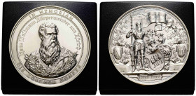 Medaillen / Medals
 Silbermedaille / Silver medal 1989 68.9 mm. Bürgermeister Hans Waldmann. Auf seinen 500. Todestag. Brustbild über Lorbeer- und Ei...