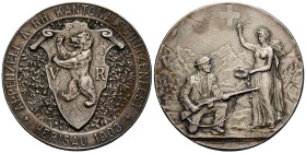 Schützentaler & Schützenmedaillen / Shooting talers & Shooting medals Appenzell Ausserrhoden
 Silbermedaille / Silver medal 1903 45.0 mm. Herisau. Ap...