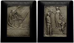 Schützentaler & Schützenmedaillen / Shooting talers & Shooting medals St. Gallen
 Silberplakette / Silver plaquette 1904 45.5 x 63.1 mm. St. Gallen. ...