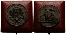 Schützentaler & Schützenmedaillen / Shooting talers & Shooting medals Thurgau / Thurgovia
 Kupfermedaille / Copper medal 1890 45.0 mm. Frauenfeld. Sc...
