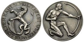 Schützentaler & Schützenmedaillen / Shooting talers & Shooting medals Zürich / Zurich
 Silbermedaille / Silver medal 1926 27.1 mm. Uster. Zürcher Kan...