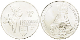 Republik, seit 1993 500 Korun 1994 40.0 mm. Silber / Silver (0.925). Gedenkmünze Natur- und Landschaftsschutz - Nationalpark Slovenský Raj. Commemorat...