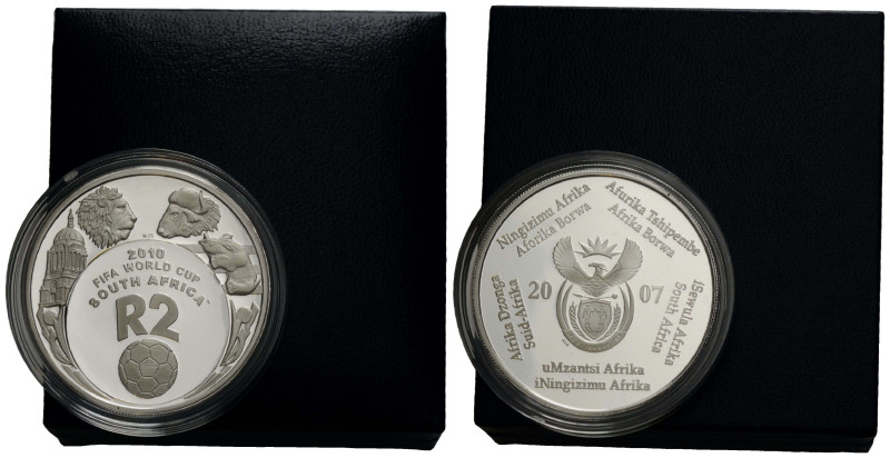 R2 (Crown) 2007 38.72 mm. Silber / Silver 0.925. Fußball-Weltmeisterschaft 2010 ...