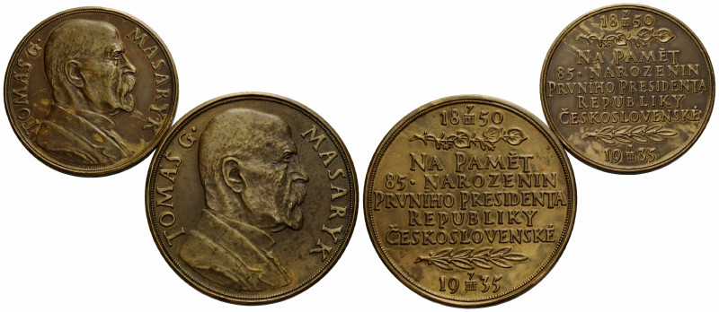 Republik / Republic
 Bronzemedaille / Bronze medal 1935 50.0 mm. 45.4 g. Auf de...