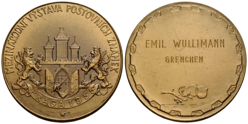 Prag / Praha
Beutler Miloslav, 1897 - 1964 Messingmedaille / Brass medal 1955 5...