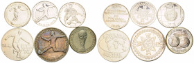 Medaillen / Medals Lots
 Silbermedaille / Silver medal 1954/1970/1974/1978 Lot aus 6 Stücke mit einem Total Gewicht von 133.2 g. Lot with 6 pieces wi...