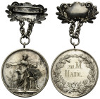 Medaillen / Medals
 Bronze versilbert / silver-plated bronze 41.7 mm. Vs./Obv. 200M HARDL. Uncertain: 200m-Lauf Medaille / 200 m running medal. 33.10...