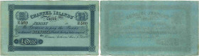 Jersey
 1 Pound 18__ (um/around 1870) Channel Islands. Nicht ausgegebenes Formular / Reminder not issued. Selten / Rare. II+ / schön-vorzüglich / Goo...