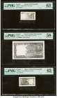 Ceylon Central Bank of Ceylon Group Lot of 11 Front and Back Archival Photographs PMG Graded. The following items are included in this lot: 1 Rupee ND...