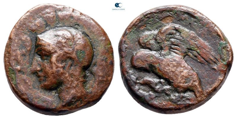 Sicily. Kamarina circa 420-405 BC. 
Bronze Æ

16 mm, 3,40 g



nearly ver...