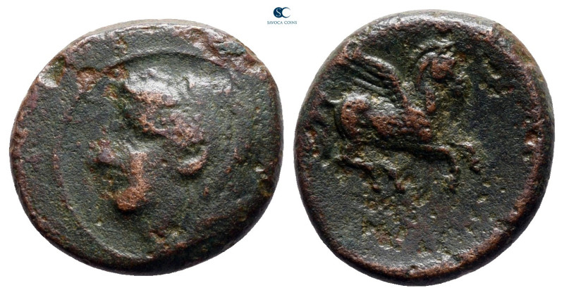 Sicily. Kephaloidion circa 339-307 BC. 
Bronze Æ

15 mm, 2,39 g



very f...