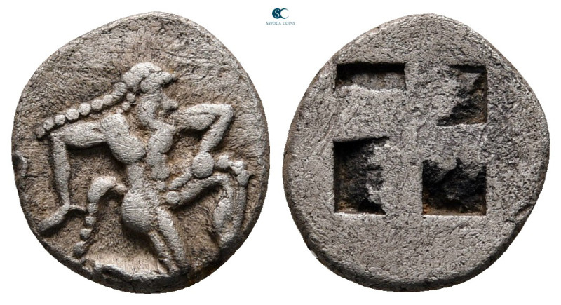 Islands off Thrace. Thasos circa 500-480 BC. 
1/8 Stater AR

12 mm, 1,14 g
...