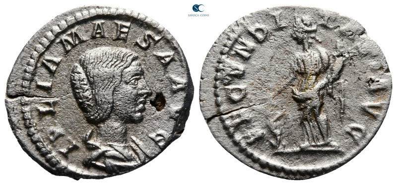 Julia Maesa. Augusta AD 218-224. Rome
Denarius AR

20 mm, 2,81 g



very ...