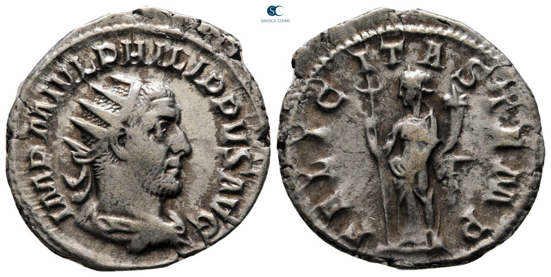 Philip I Arab AD 244-249. Rome
Antoninianus AR

24 mm, 3,17 g



very fin...