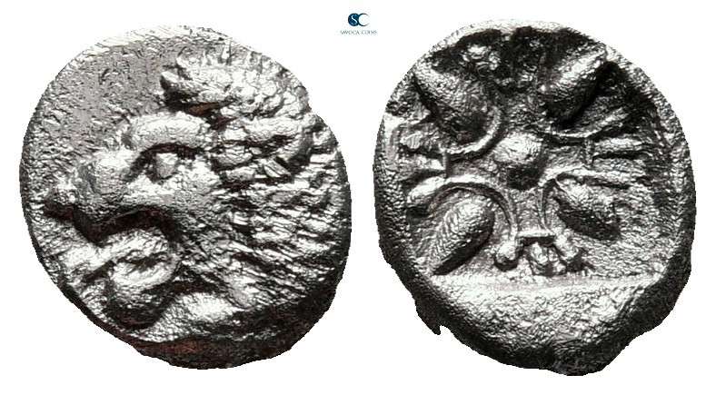 Ionia. Miletos circa 525-475 BC. 
Diobol AR

9 mm, 1,13 g



nearly very ...