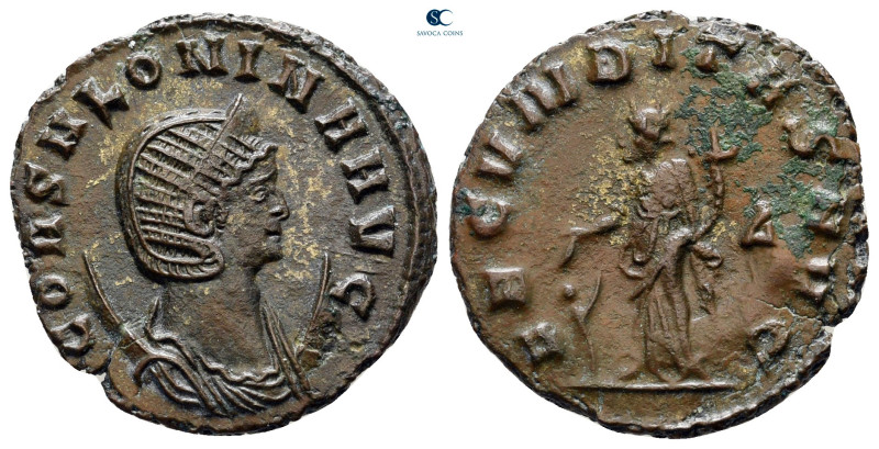 Salonina AD 254-268. Rome
Antoninianus Æ

21 mm, 3,23 g



nearly extreme...