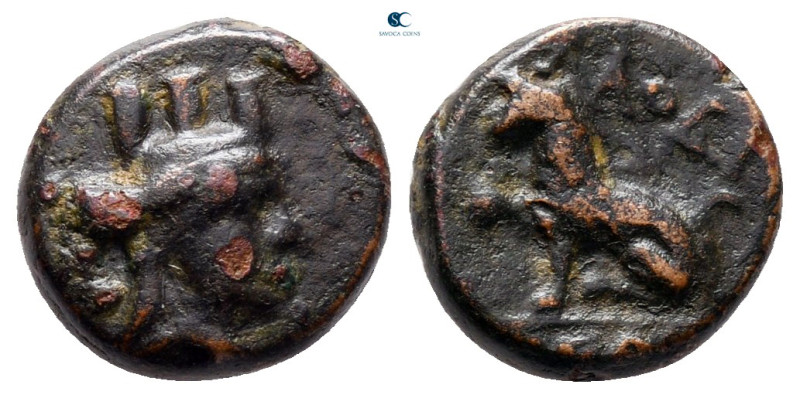 Phrygia. Laodikeia ad Lycum circa 200-0 BC. 
Bronze Æ

11 mm, 1,60 g



v...