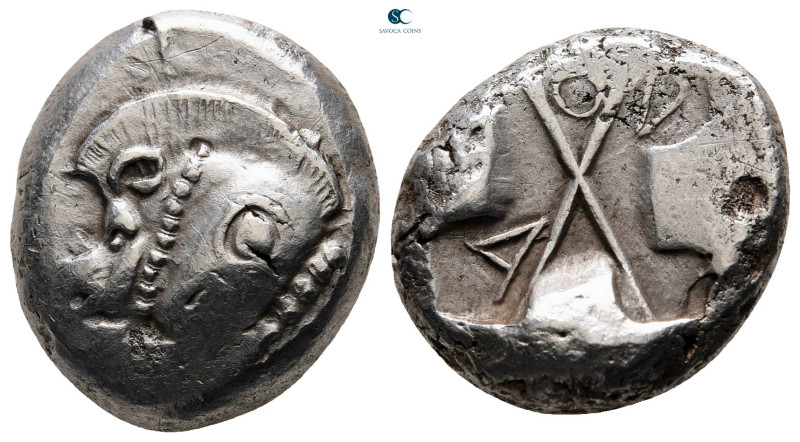 Dynasts of Lycia. Uncertain mint. Uncertain Dynast 520-480 BC. 
Stater AR

19...