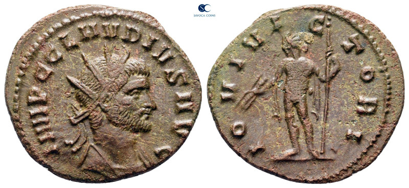 Claudius II (Gothicus) AD 268-270. Rome
Antoninianus Æ

22 mm, 3,66 g



...