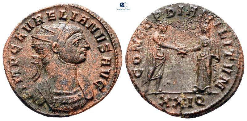 Aurelian AD 270-275. Siscia
Antoninianus Æ

22 mm, 3,18 g



good very fi...