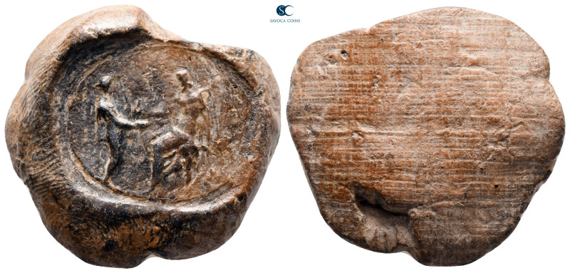 Seleukid Kingdom. circa 200-100 BC. 
Uniface terracotta clay seal

28 mm, 6,5...