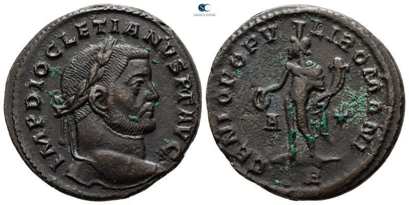 Diocletian AD 284-305. Treveri
Follis Æ

26 mm, 7,52 g



very fine