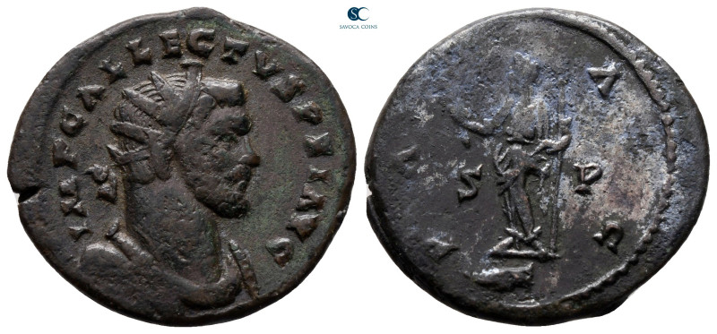 Allectus. Romano-British Emperor AD 293-296. 'C' mint
Antoninianus Æ silvered
...