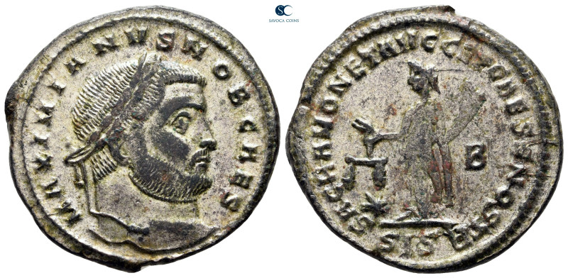 Galerius Maximianus, as Caesar AD 293-305. Siscia
Follis Æ

29 mm, 8,67 g

...