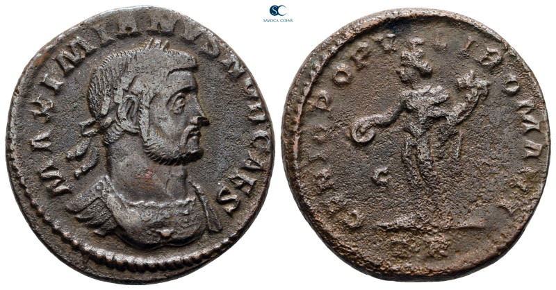 Galerius Maximianus, as Caesar AD 293-305. Treveri
Follis Æ

27 mm, 9,73 g
...