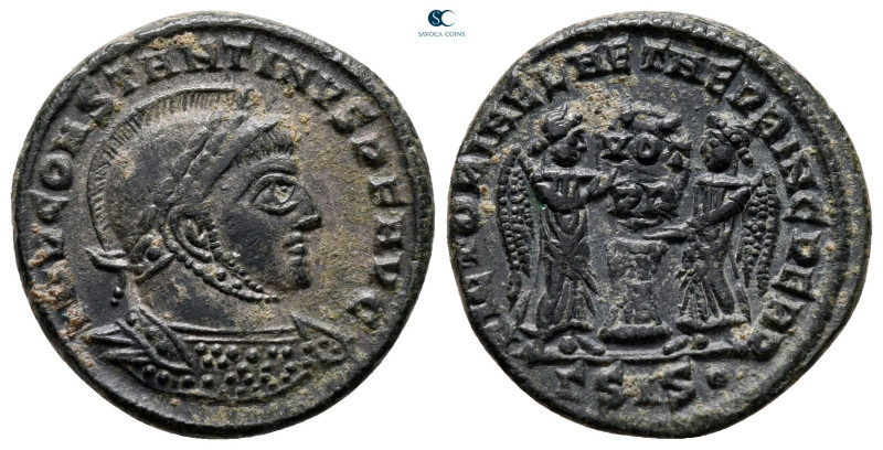 Constantine I the Great AD 306-337. Siscia
Follis Æ

19 mm, 3,15 g



nea...