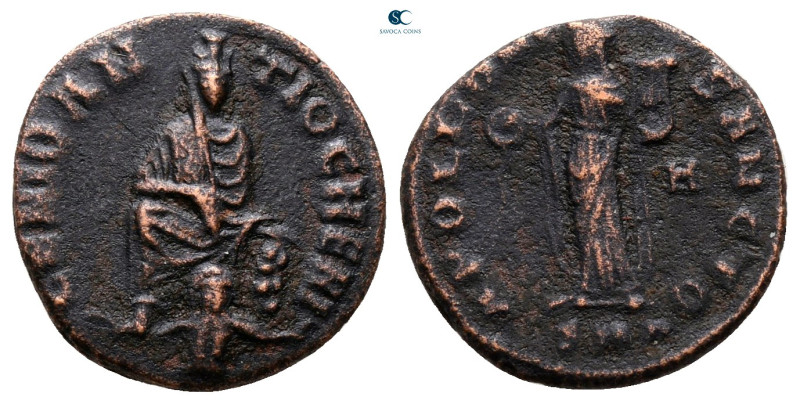 Time of Maximinus II AD 310-313. Antioch
Follis Æ

15 mm, 1,58 g



nearl...