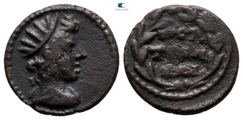 Phrygia. Peltai. Pseudo-autonomous issue AD 138-192. 
Bronze Æ

14 mm, 1,85 g...