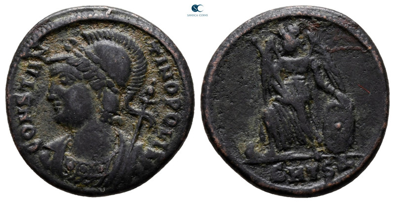 City Commemoratives AD 330-354. Thessaloniki
Follis Æ

17 mm, 2,70 g



v...