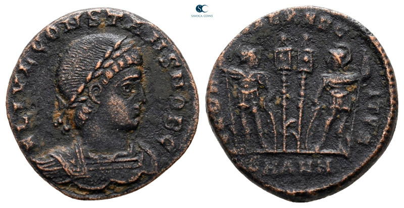 Constans, as Caesar AD 333-337. Antioch
Follis Æ

16 mm, 2,34 g



nearly...