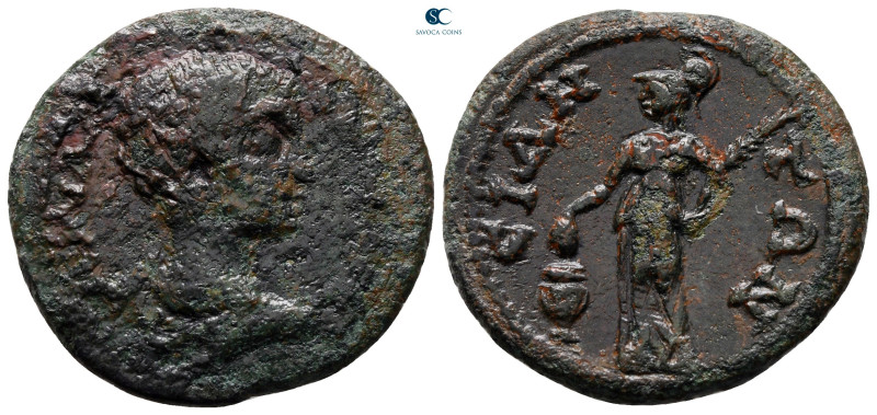 Pamphylia. Side. Geta, as Caesar AD 197-209. 
Bronze Æ

27 mm, 7,55 g



...