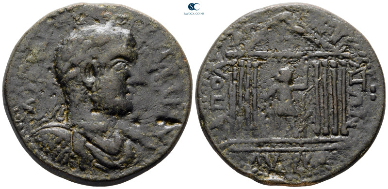 Pisidia. Apollonia Mordiaion. Gallienus AD 253-268. 
Bronze Æ

40 mm, 28,14 g...