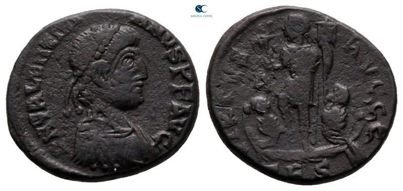 Valentinian II AD 375-392. Thessaloniki
Follis Æ

16 mm, 2,60 g



very f...