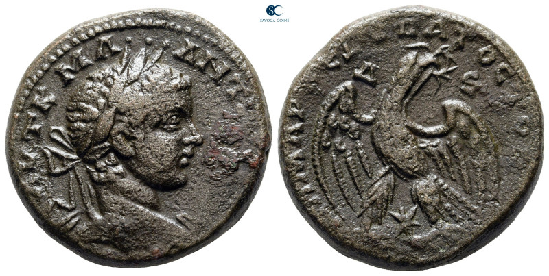 Seleucis and Pieria. Antioch. Elagabal AD 218-222. 
Billon-Tetradrachm

25 mm...