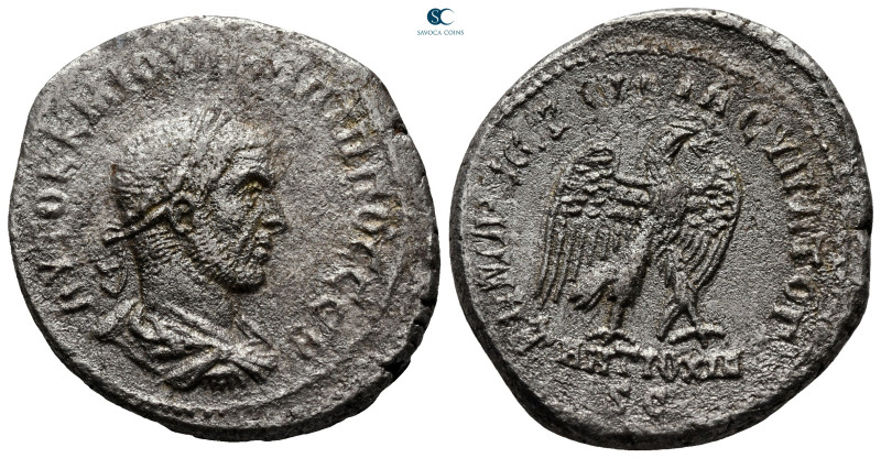 Seleucis and Pieria. Antioch. Philip I Arab AD 244-249. 
Billon-Tetradrachm

...